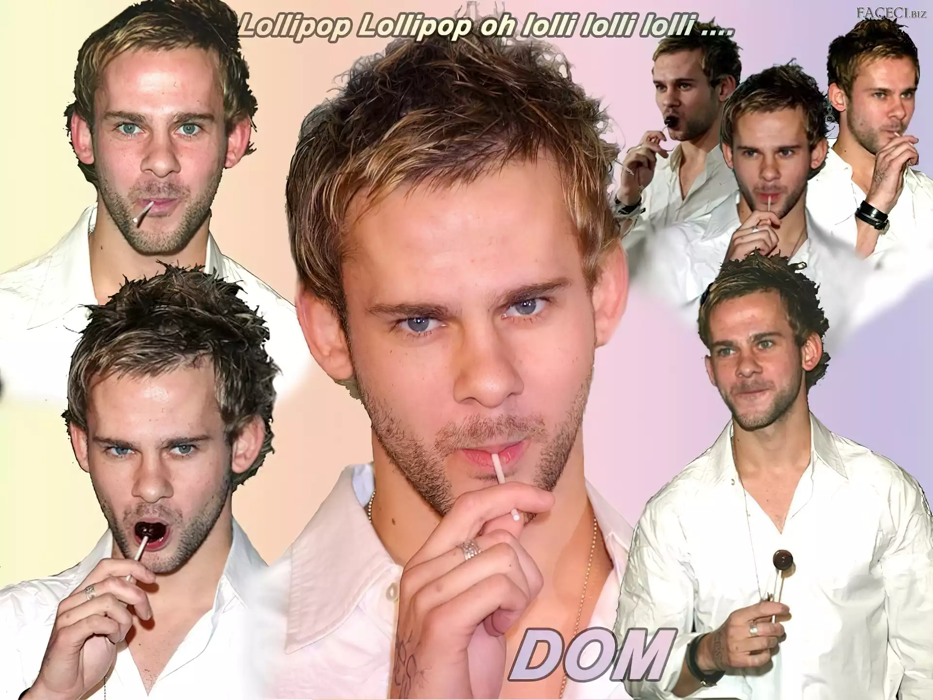 lizak, Dominic Monaghan, niebieskie oczy